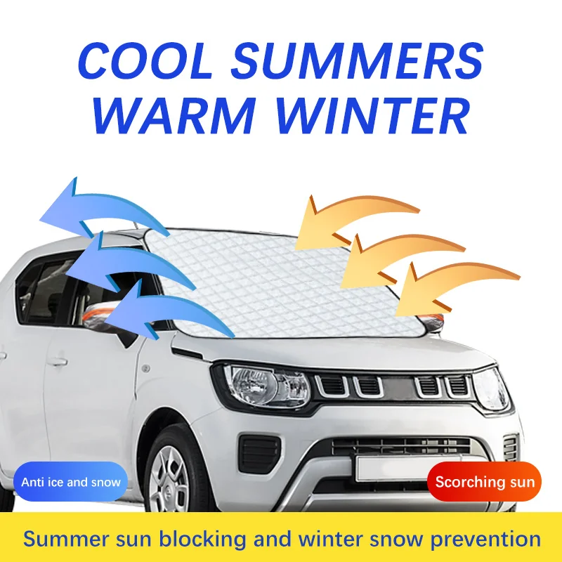 Auto Exterior Accessories For Suzuki Ignis GL Winter Car Snow Shield Shade Front Windshield  Waterproof Ice-Frost Sunshade Cover