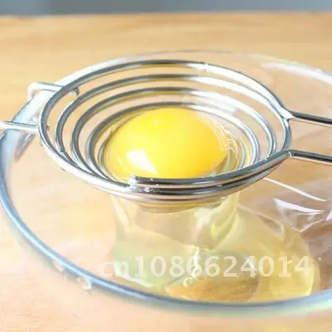 

New Portable 1PC/2PCS Spiral Stainless Steel Egg White Separator Egg Yolk Remover Divider with Long Handle Kitchen Tool