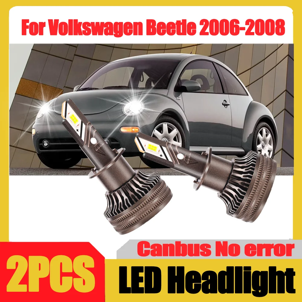 

2PCS 30000LM Car Headlamps 180W 6000K Super White Canbus No error H7 LED Headlight 12V 24V For Volkswagen Beetle 2006 2007 2008