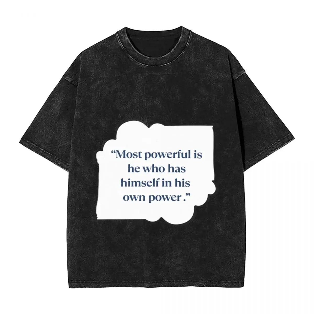 Enseñanzas del estoicismo de Seneca sobre la disciplina de autocontrol y la dominio interior, camisetas únicas de moda Vintage de gran tamaño