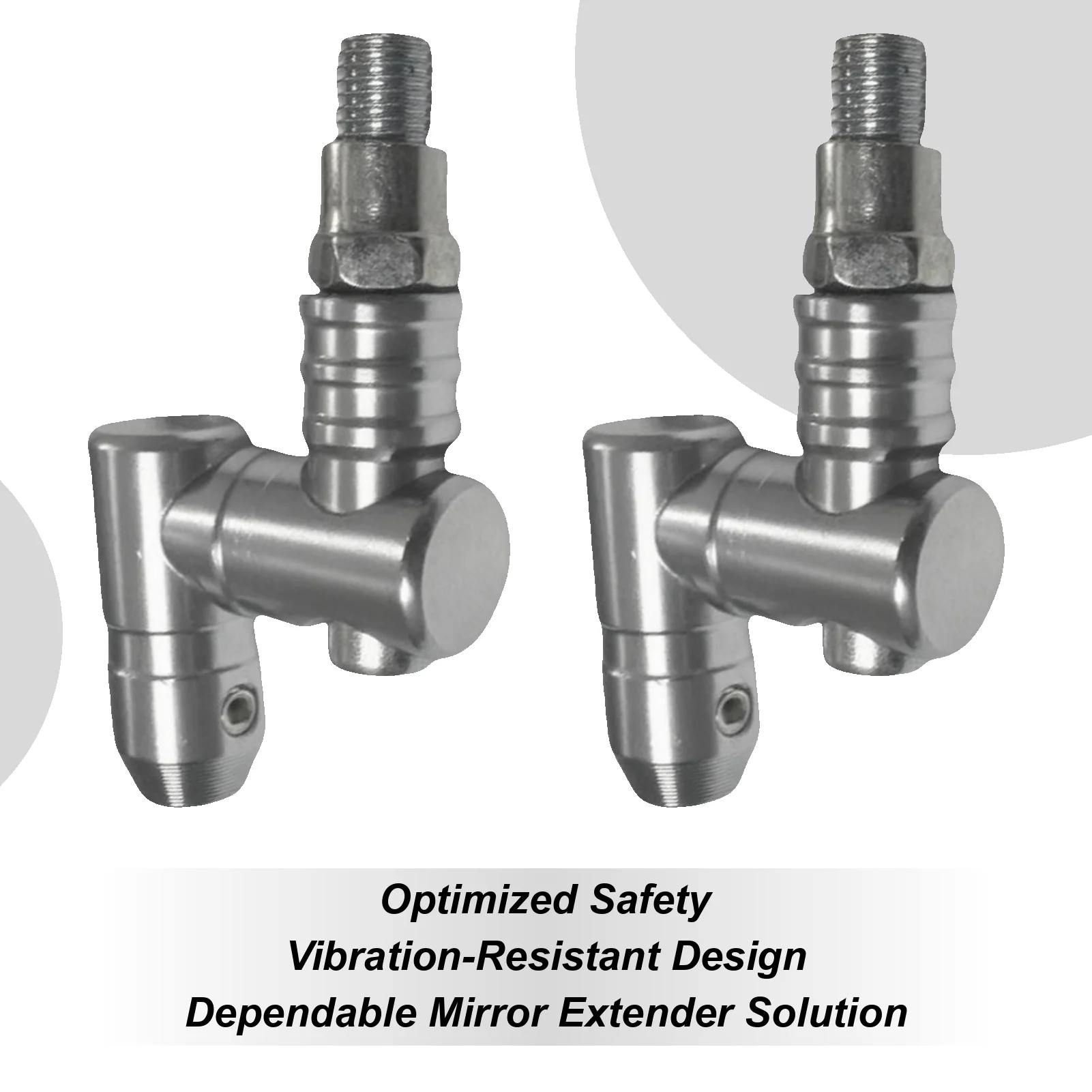 

Motorcycle Mirror Risers Motorcycle Rear View Mirror Mount Risers 2 Pieces Aluminum Parts Replacement Extending Design For