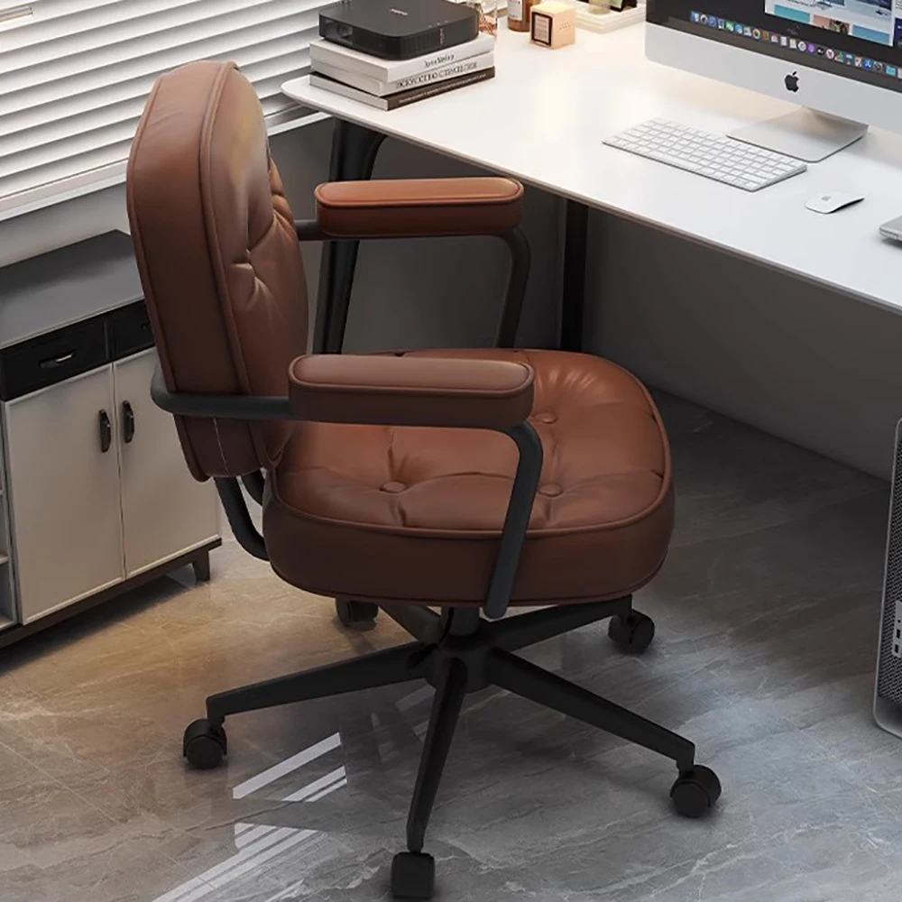 Cómoda silla de oficina estética, ergonómica, cómoda silla de oficina nórdica, muebles modernos europeos Para ordenador