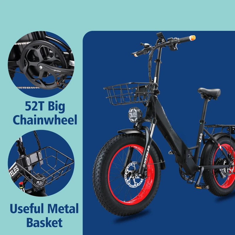 

OEM/ODM Электрический складной велосипед KETELES Factory 250 Вт Настраиваемый электронный велосипед с литиевой батареей 36 В/48 В для оптовой продажи