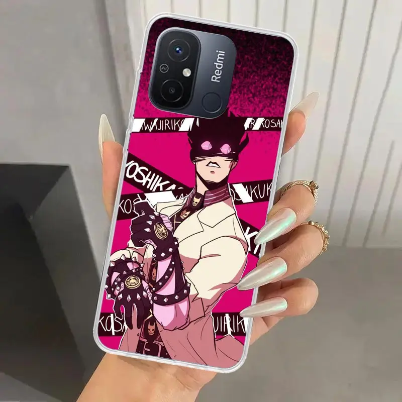 JoJo Bizarre Adventure Phone Case for Xiaomi Redmi 12C 12 10C 10A 10X 10 9C 9A 9 9T 8A 8 7A 7 6A 6 Pro S2 K20 K40 Soft Print She