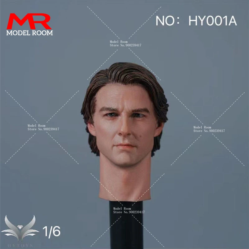 

Hongyi HY001A 1/6 Scale Tom Cruise Head Sculpt Carving Model Fit 12-inch Male Soldier Action Figure Body Dolls