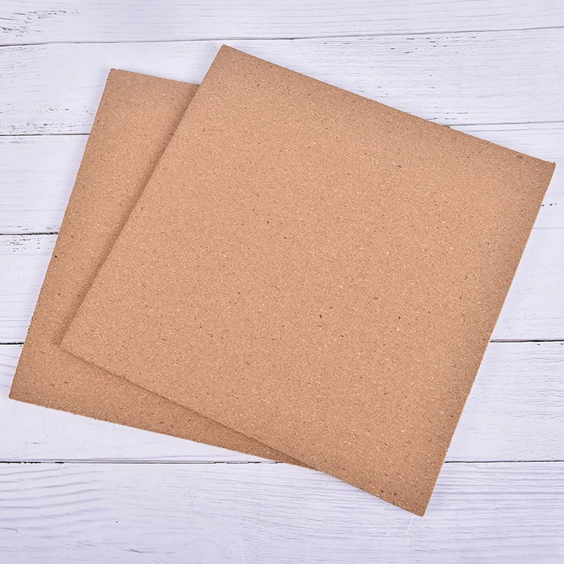 Cork Noticeboard Memo Pin Board Pad Frameless 300x300x6mm Fixings Included