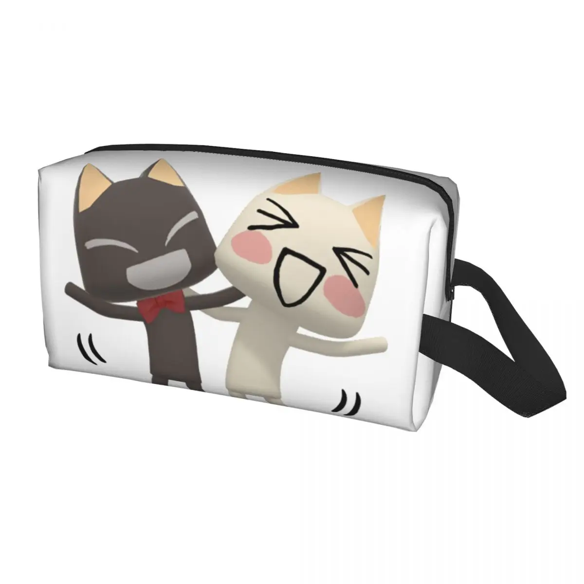 Toro Inoue Cat Makeup Bag Women Travel Cosmetic Organizer Kawaii Cartoon Animation Storage Toiletry Bags