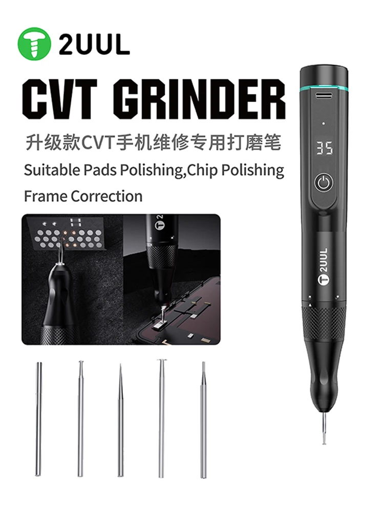 2UUL CVT GRINDER pióro polerskie do naprawy telefonu komórkowego płyty głównej chip Pad polerowanie ramy korekta polerowanie pióro narzędzie — zdjęcie 2