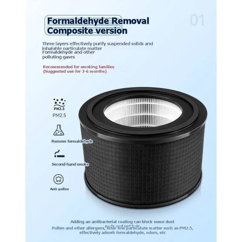 

(A14E) Фильтр для очистителя воздуха Philips AC4228/AC3420/FY4200/FY3200, комбинированный HEPA-фильтр с активированным углем