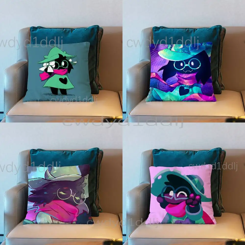 

Ralsei D-Deltarune Game Cushion Cover Pillow Cover Decor Pillowcase Printed Cushion Case For Couch