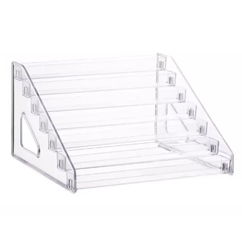 NEW HOT In Stock-Multi-Layer Ladder Rack Storage Rack Cosmetic Lipstick Display Rack Transparent Storage Box