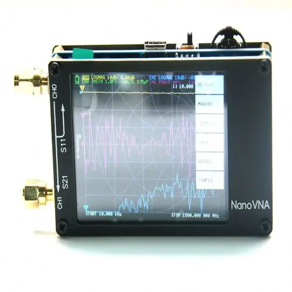 Smith 10k-1.5G стационарный волновой NanoVNA Nano Cable Rf Электрический векторный сетевой анализатор Vna