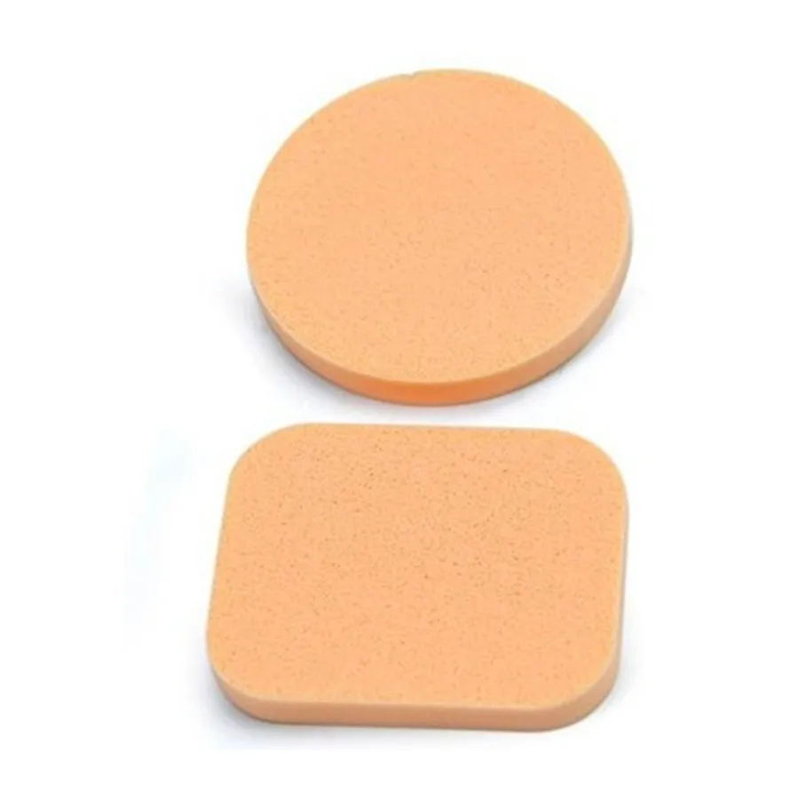 2 ชิ้นแต่งหน้า Fiber Face Wash ฟองน้ําทําความสะอาดเครื่องสําอางค์พัฟ Para Aplicar พจนานุกรมฐานพัฟ Pincel เครื่องมือแต่งหน้าอุปกรณ์เสริม