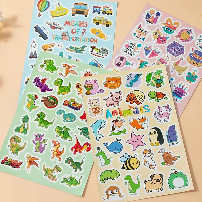 تخصيص الكرتون غير النظامية على شكل نجمة دعم ملصقات صناعة يدوية الطباعة للماء PVC ذاتية اللصق #6