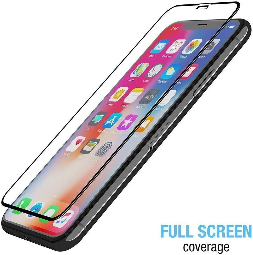 Full coverage tempered glass screen protector, suitable for Apple iPhone 14 6.1 inches - no bubbles/edge to edge full surface