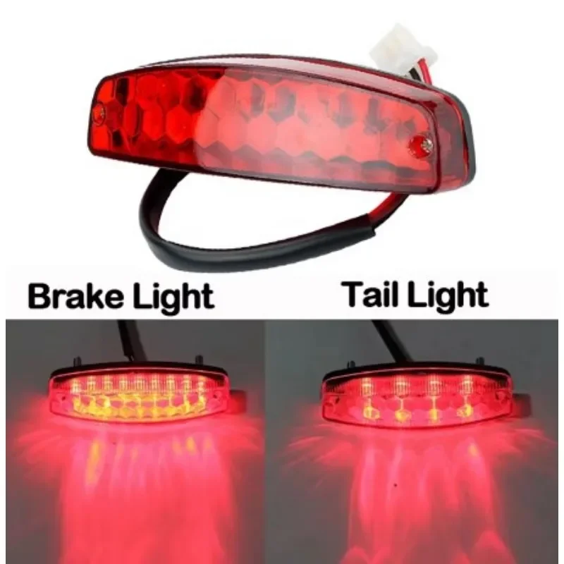 

For ATV 12V 3 Wire Brake Stop Light License Taillight Red for ATV Off Road Motorcycle Signal Lamp Accessories Motorcycle Lights