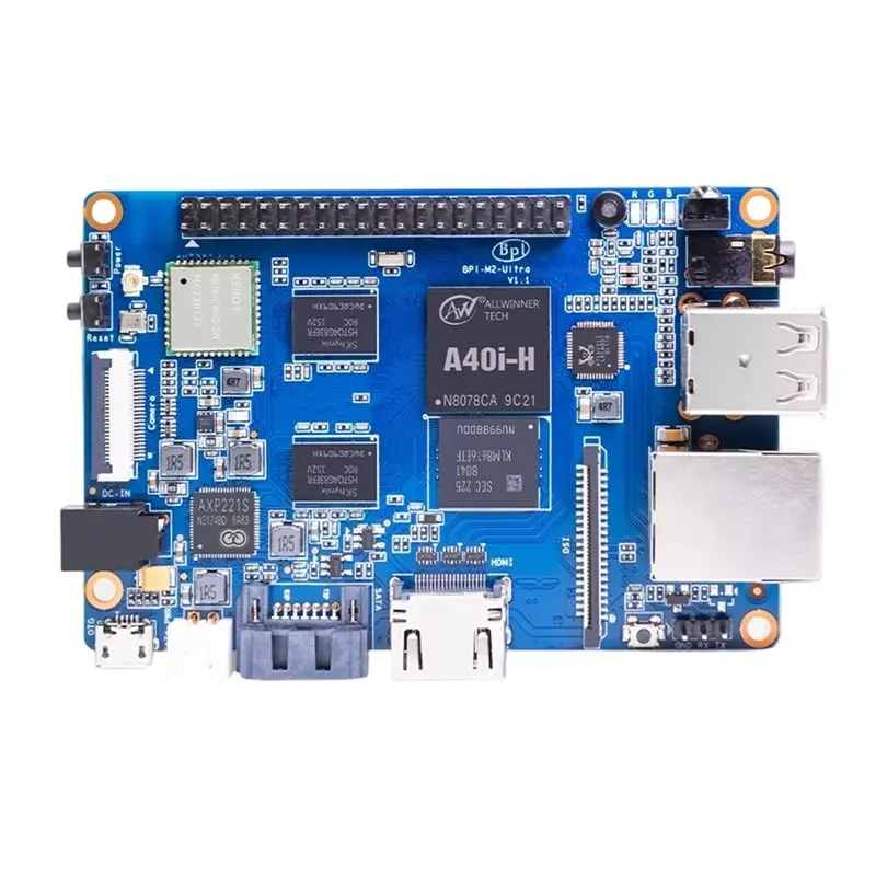 For Banana Pi BPI-M2 Ultra Mini Quad-Core A40i Open Source Hardware Development Board 2+ 8GB Storage Computer