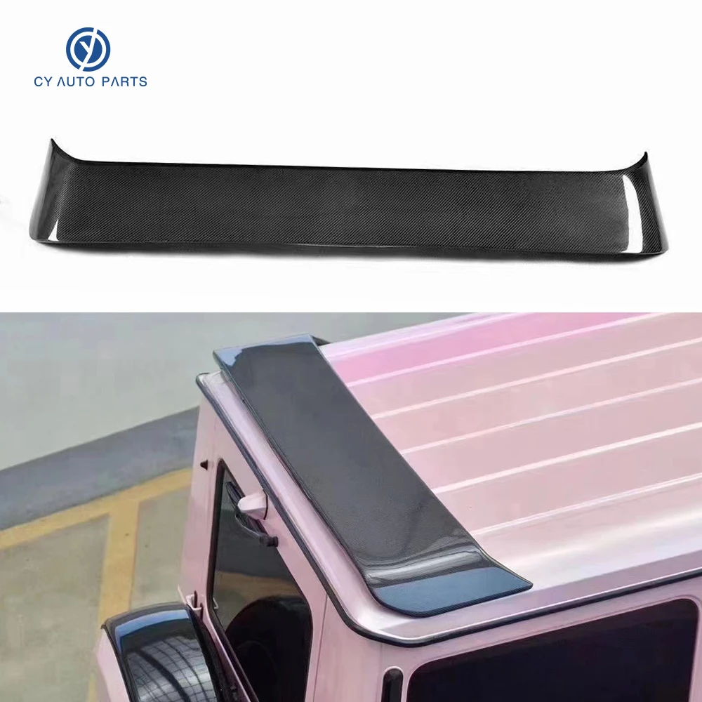 Real Carbon Fiber Spoiler For Mercedes Benz G Class W463 B Style Rear Roof Top Lip Tail Wing Refits Spilers