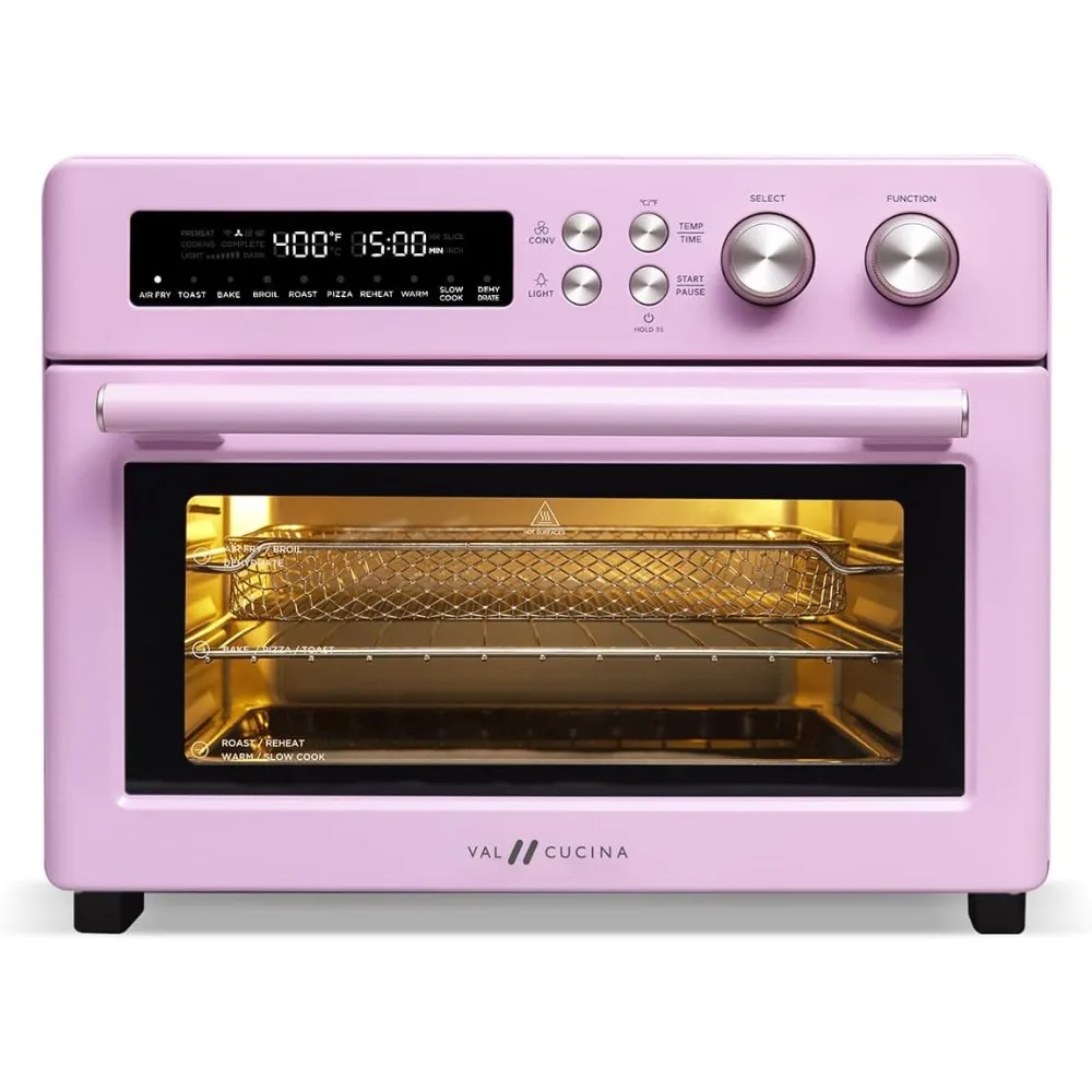 

Retro Style Infrared Heating Air Fryer Toaster Oven, Extra Large Countertop Convection Oven 10-in-1 Combo, 6-Slice Toast