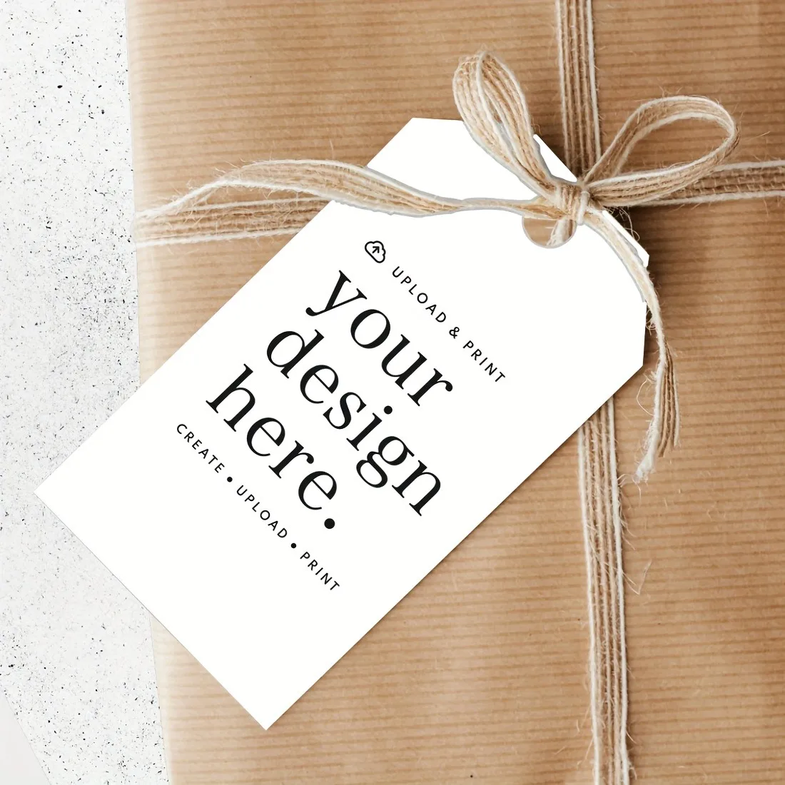 

Custom Gift Wrapping Hang Tags 500Pcs - Custom Design, Without Jute String, Party/Favor Gift Tags