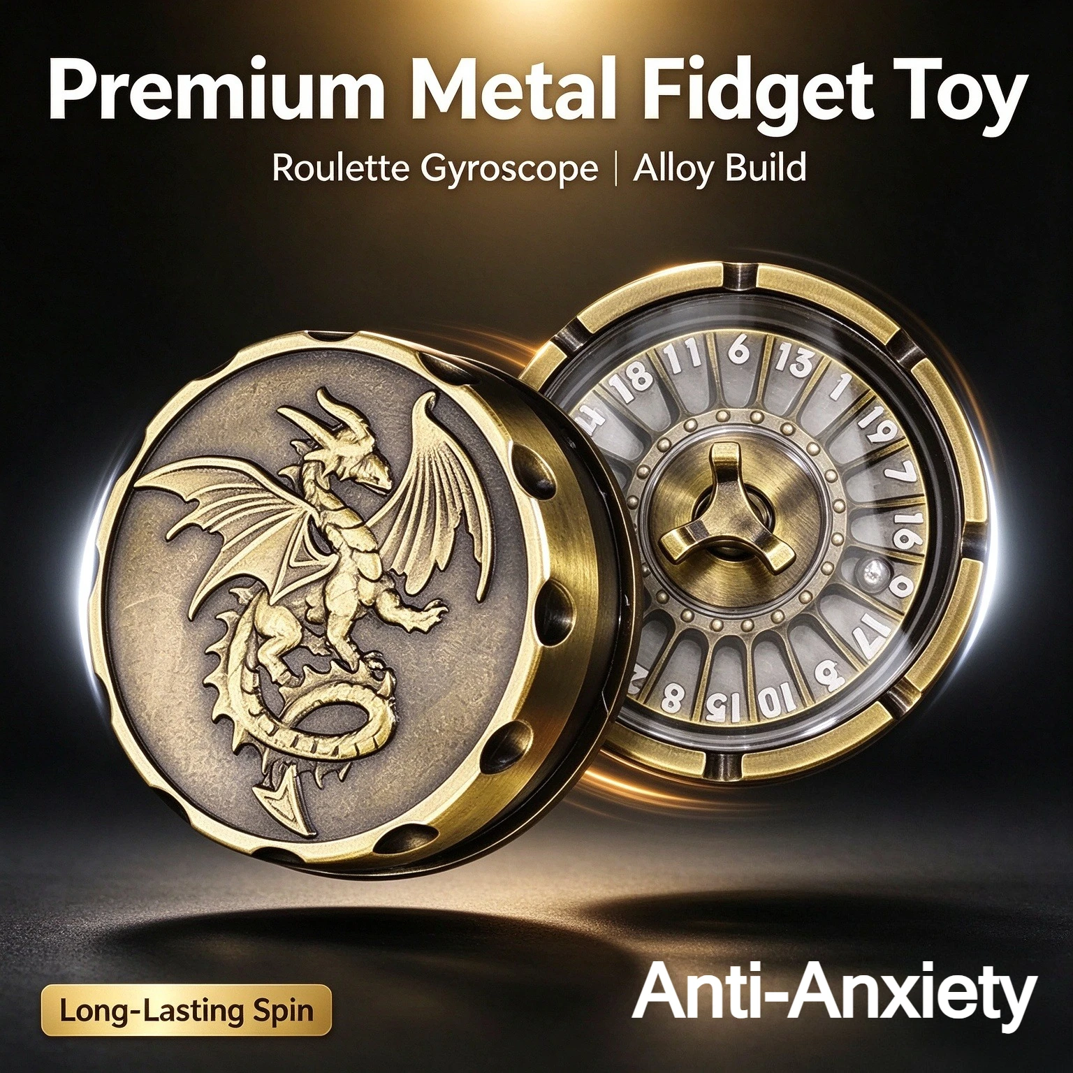 Magnetic EDC Fidget Slider Metal Push Card Anxiety Reducing Stress Relief Antistress Spinner for Focus And Relaxation