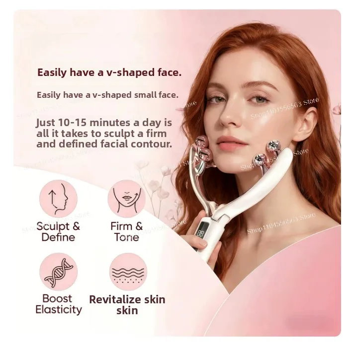 8 Roller Balls, Multi-functional Facial Roller Massager, Suitable for Relieving Jaw Line, Neck and Shoulder Fatigue