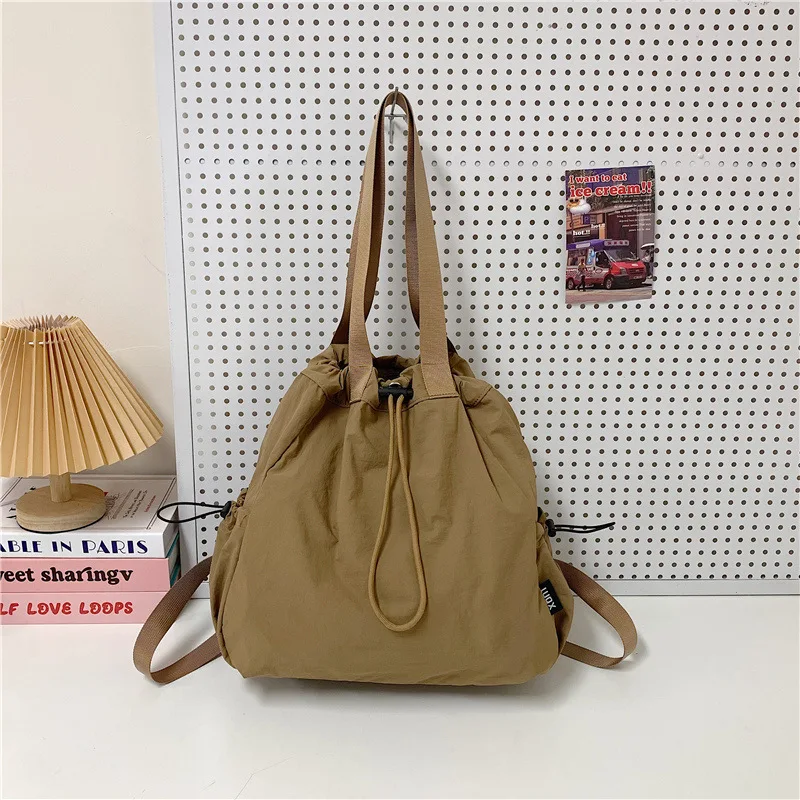 

Многофункциональные рюкзаки для женщин, нейлоновые сумки-шопперы большой вместимости, сумка на шнурке, ведро, дорожный рюкзак