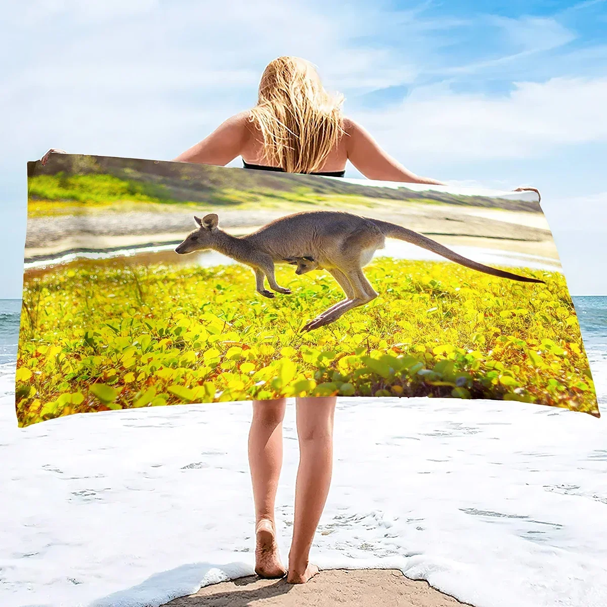 Pool Towels Beach Accessories Super Absorbent Towel Extra Large Sand Free Quick Dry Lightweight Kangaroo Travel Swim Pool Towel