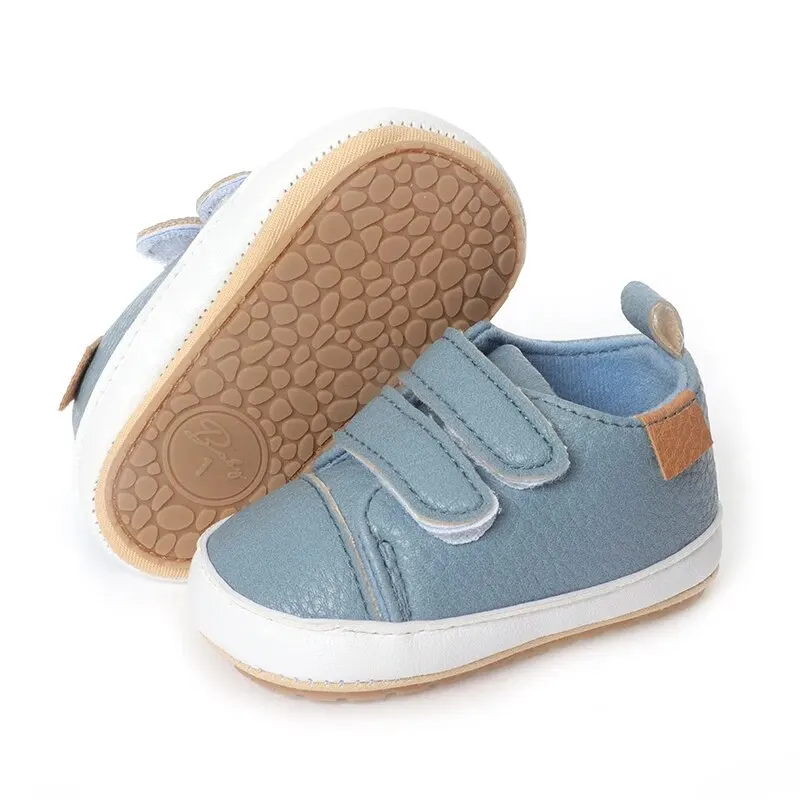 Scarpe da bambino Boy Girl PU Leather causale suola morbida antiscivolo neonato bambini che camminano bambino 0-18 mesi