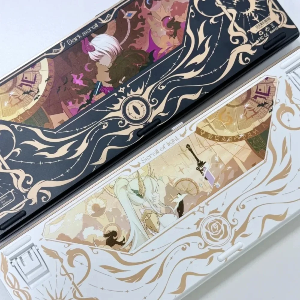 

VALKYRIE VK99 Pro Механическая клавиатура с низкой задержкой, трехрежимная Bluetooth-беспроводная клавиатура, геймерская RGB, игровая замена, аксессуары