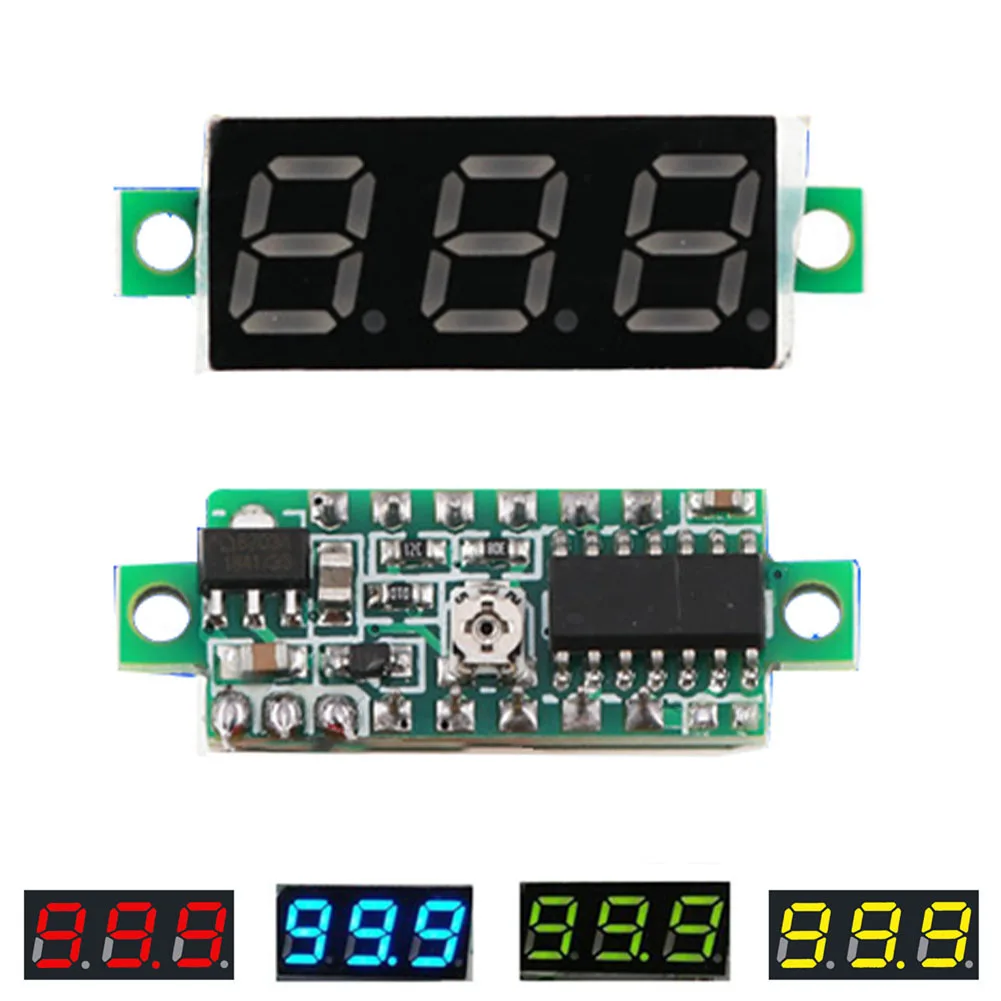 0,28 Zoll 3-Draht DC 0-100V Mini Meter Voltmeter Voltmeter LED Display Digital Panel Voltmeter Meter Detektor Überwachung Werkzeug