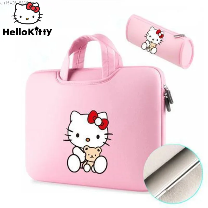 Sanrio Hello Kitty Laptop Bag Carrying Bag 10 11.6 12.5 13.3 14 15.6 Inch Inner Sleeve Kawaii Power Pack Computer Bag Women Men