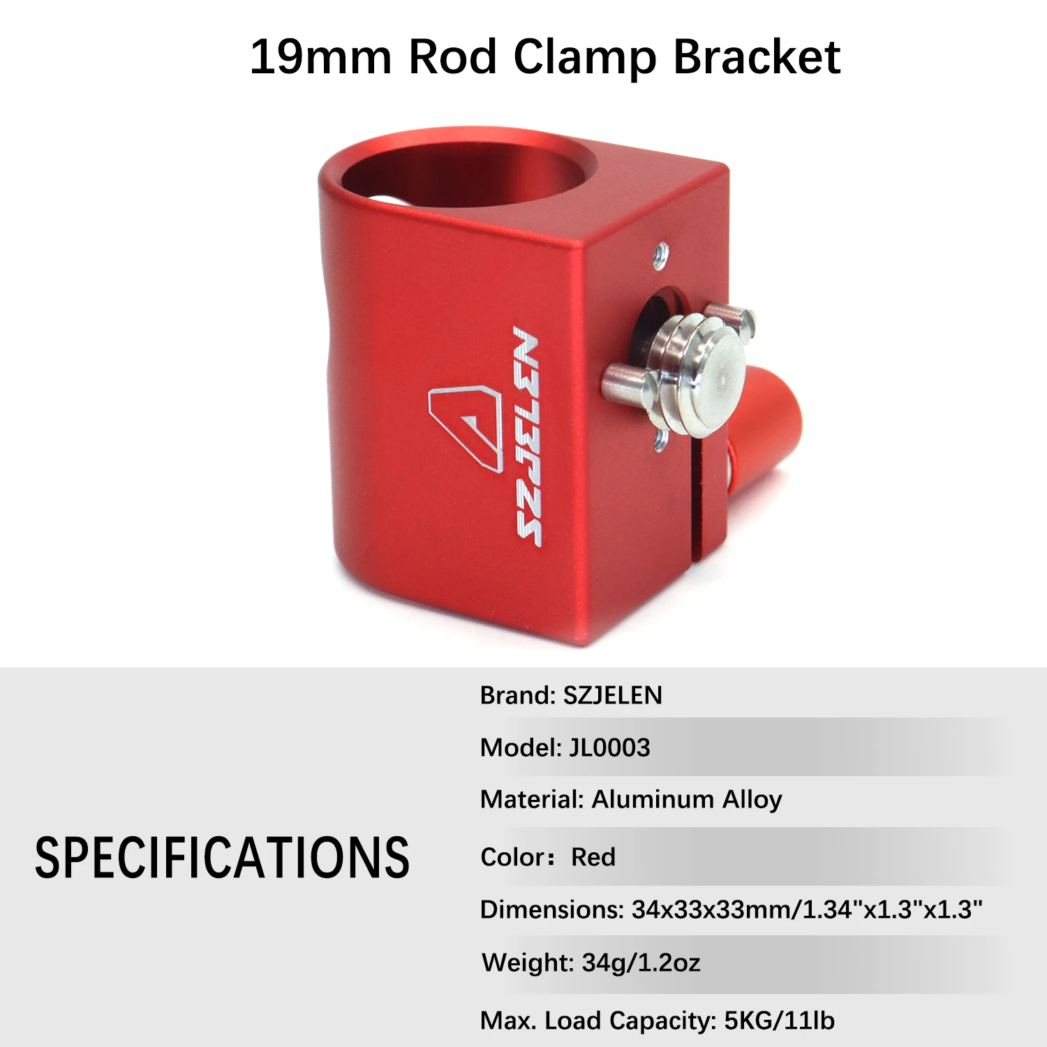 19mm Monopolar Clamp Rail Mounting System with 3/8\