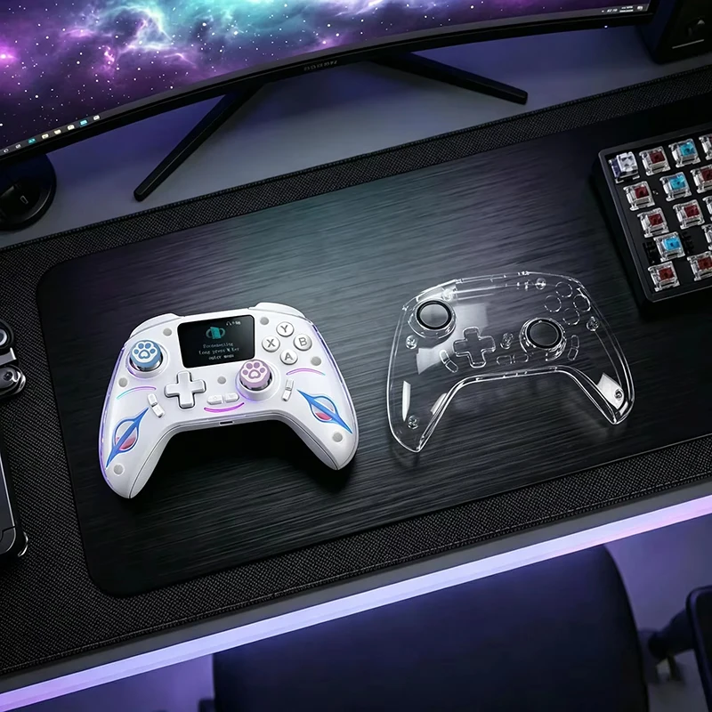 smart-screen-wireless-game-controller-for-for-switch-2-ps4-pc-ios-androidhall-joystick-dual‑stage-hall-trigger-programmable