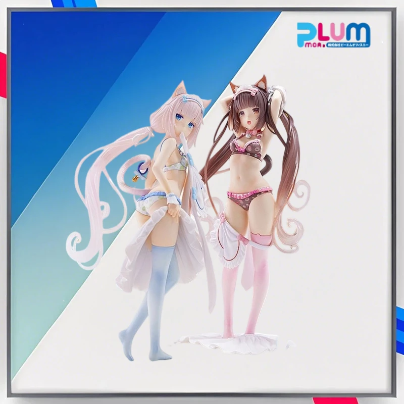 

100% оригинальная мини-фигурка PLUM 100, фигурка Nekopara Chocola Vainilla, коллекционные подарки