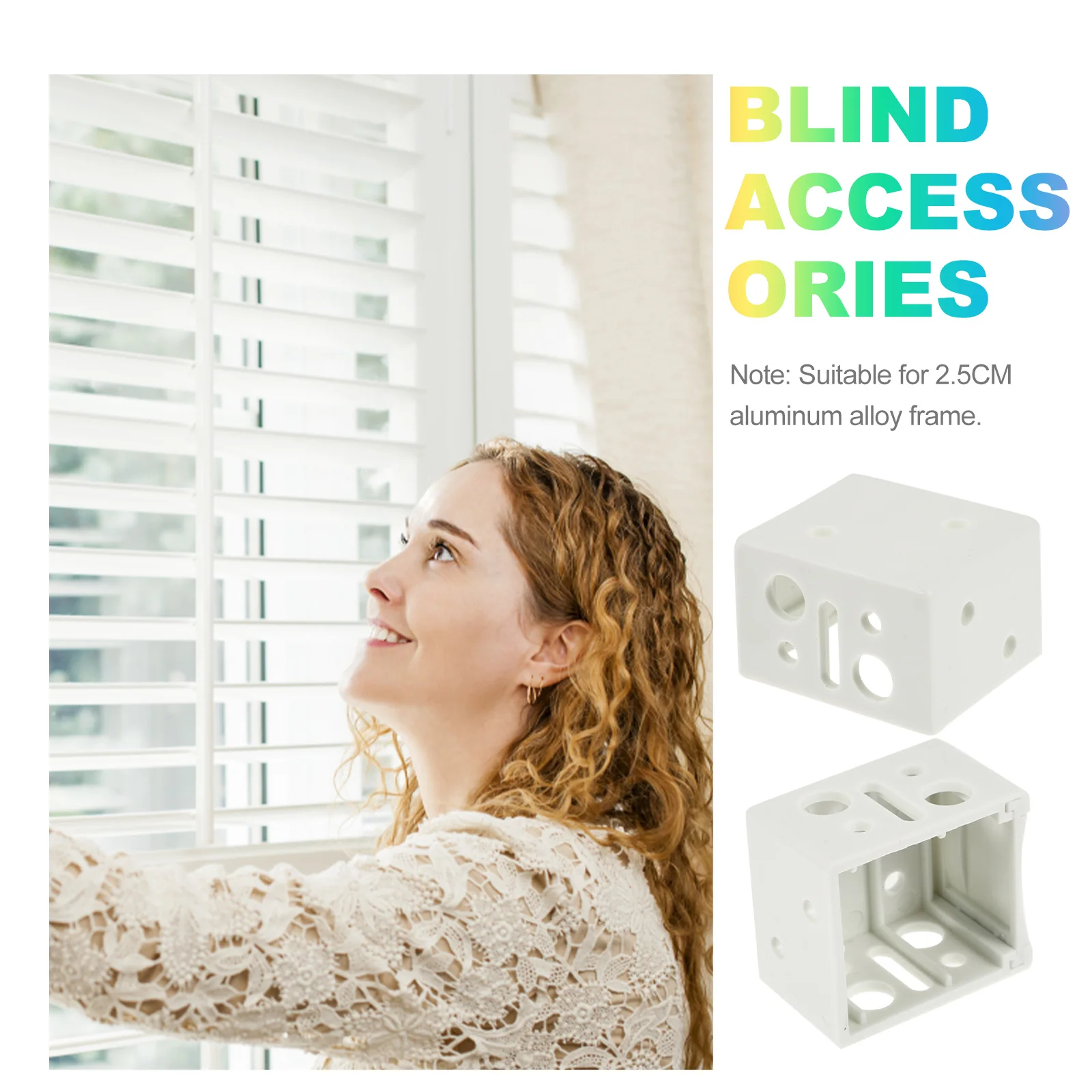 

4 Pcs Blinds Installation Parts Smooth Surface Easy Install Detach Suitable Home Hotel Store Window Fixed Accessories