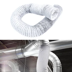 Aluminum Ducting Air Vent Hose Dryer Vent Tube 19 Feet Long for Laundry Room Heating and Cooling Fan Duct Household Green Houses