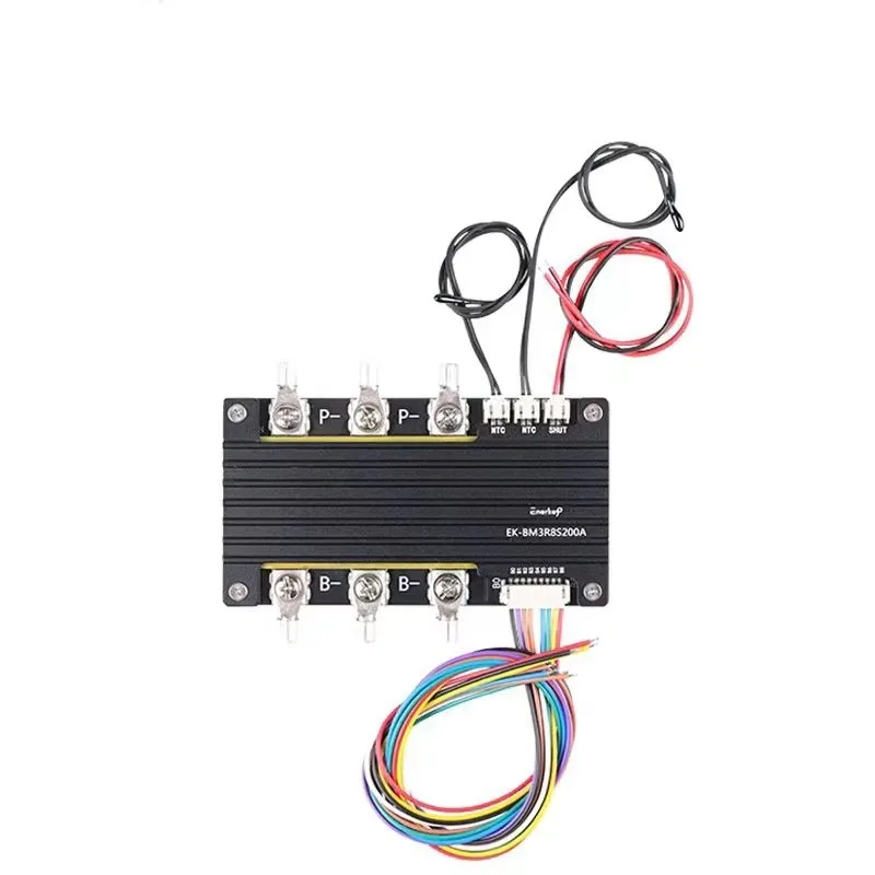

Плата BMS/PCM/PCB 200А для литий-ионных/LiFePO4 аккумуляторов 3S-8S с радиатором охлаждения для стартера грузовика