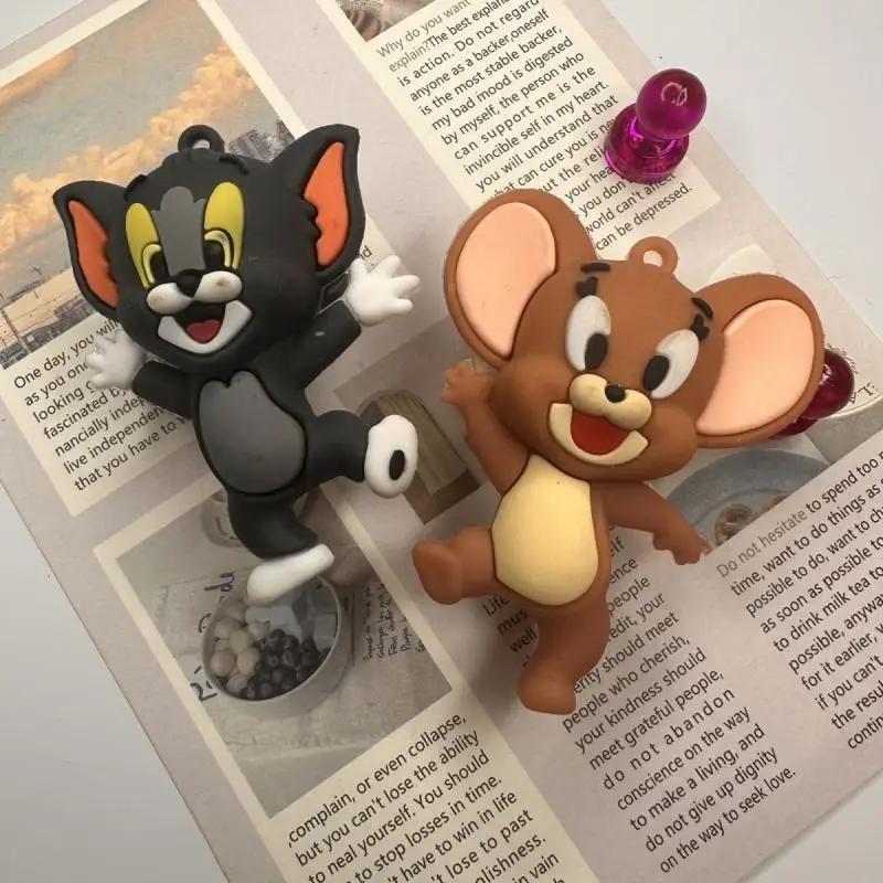 Kawaii Tom and Jerry Refrigerator Magnets Magnetic Stick Personalized Cartoon Creativity 3D Decorative Magnet Gift Toys For Girl