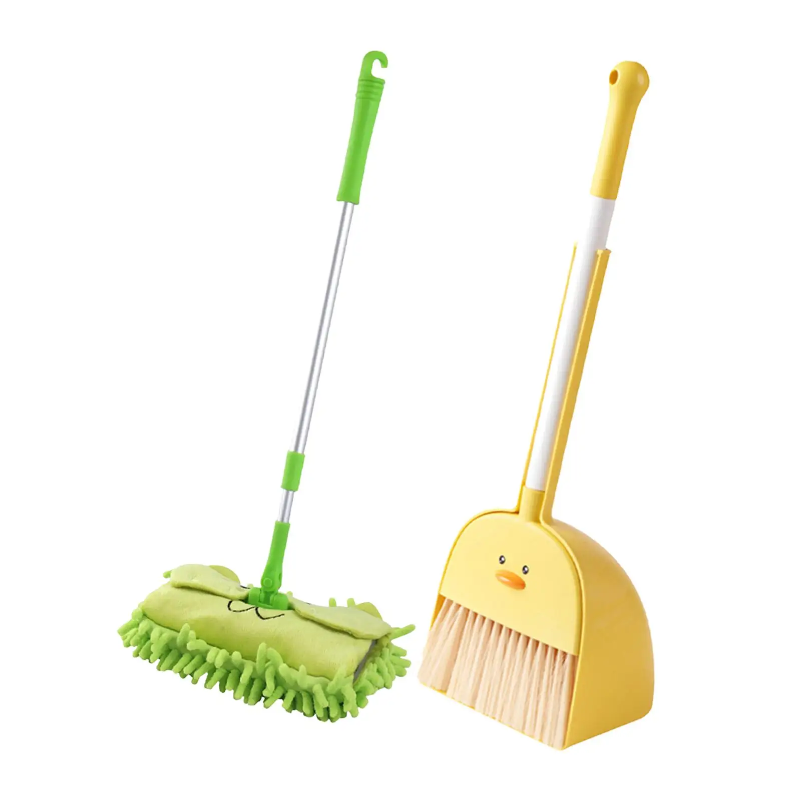 Kids Cleaning Toy Set, Kit, Early Learning Role Play, Mini with Dustpan, Mop for