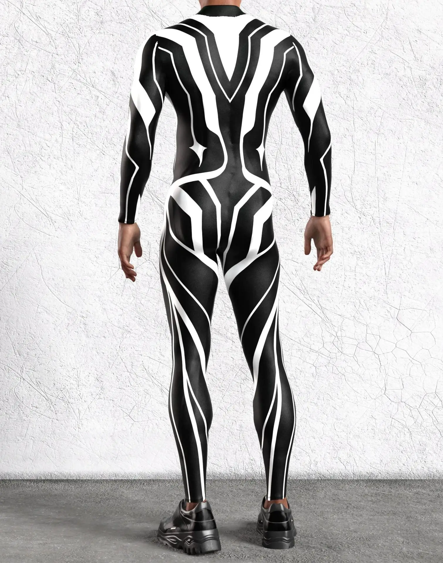 Cooler Rüstungs-Cosplay-Bodysuit Cosplay-Jumpsuit Steampunk-Punk-Kostüm Halloween-Party-Show-Auftritt Herren Zentai-Anzug 2026 – Detail 29