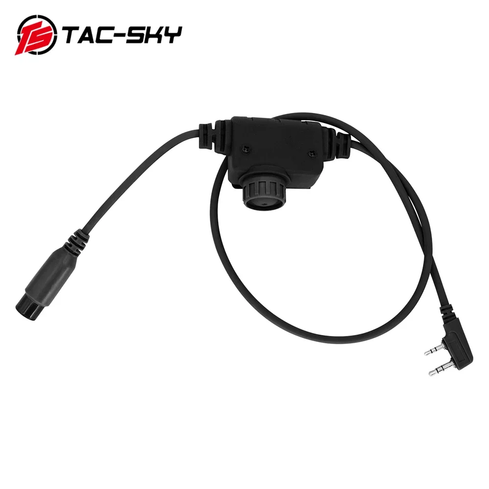 

TS TAC-SKY Tactical RAC Ptt Kenwood Plug Adapter PTT , Compatible Baofeng UV5R UV82 Walkie Talkie.