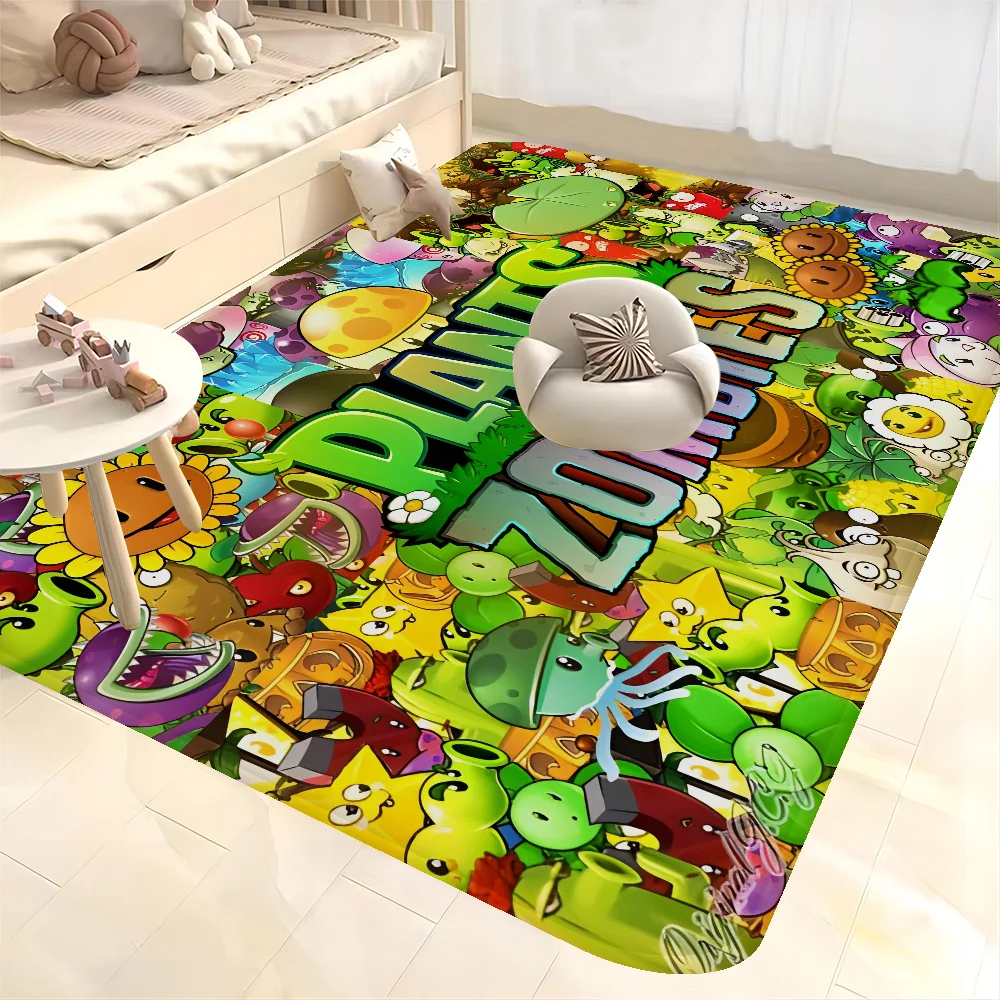 ممسحة منزل على الطراز الاسكندنافي ، حصيرة حمام Zombie vs P Plants vs Cartoon Z ، حصائر مرحاض الحمام ، ممسحة غرفة النوم الترحيبية #1