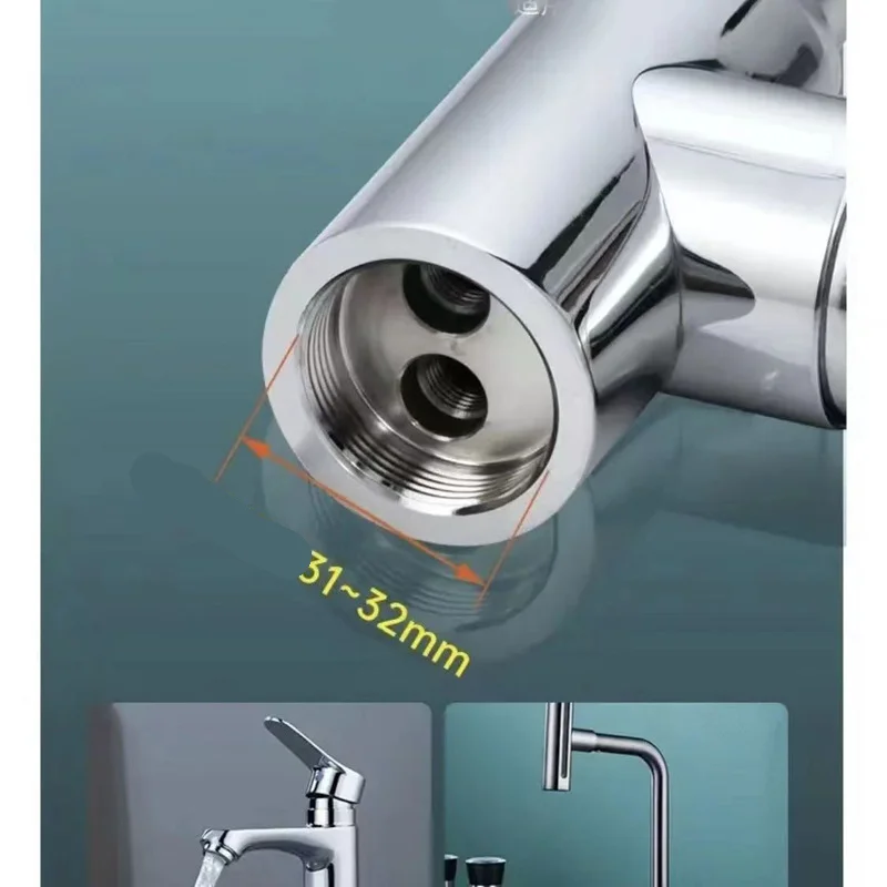 1/2PCS Kitchen Hot And Cold Faucet Fixing Tool Lock Nut Set Nut Prevent Faucets From Loosening Quick Tighten Faucet Mounting