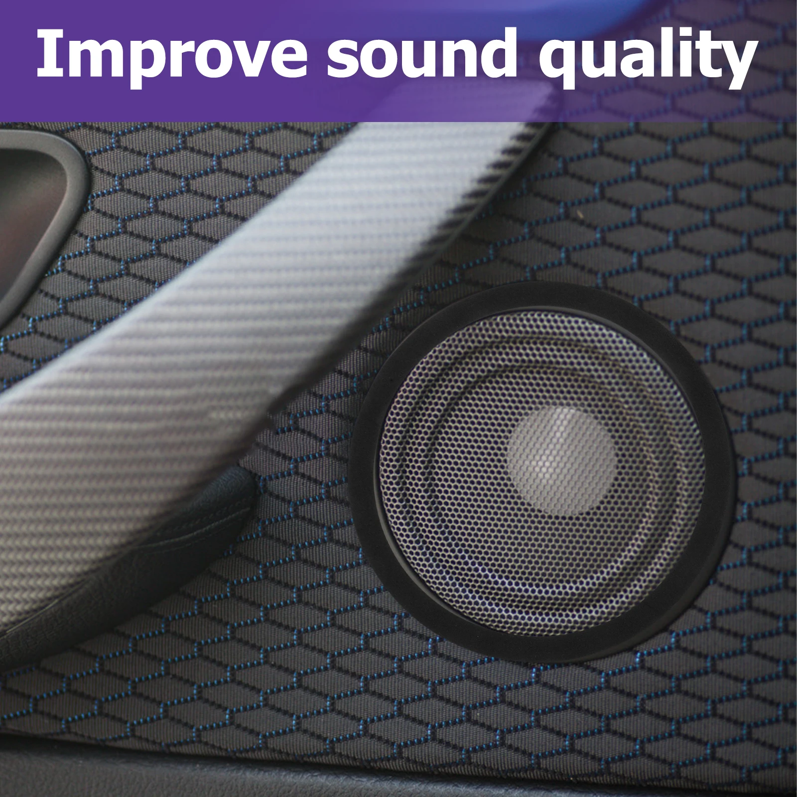 

4pcs Car Speaker Rings Foam Spacers Adapter Mounting Sound Transmission Protection Sealing Pad Speaker Replacement