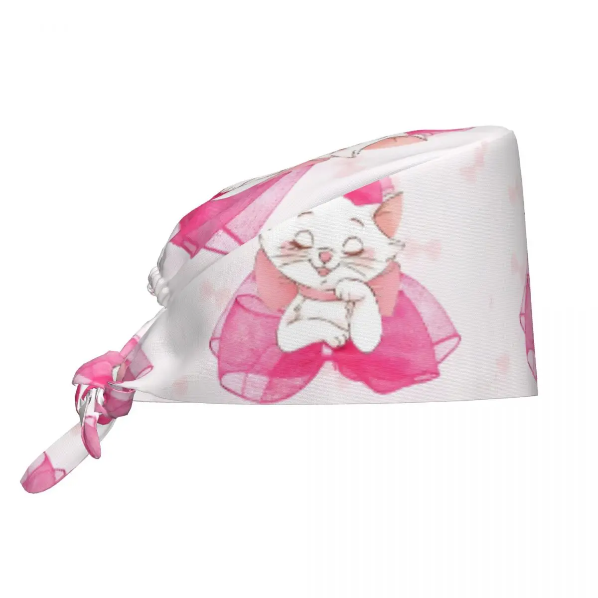 

Working Cap For Unisex Women Marie Cat Nurse Hat Adjustable Work Scrubs Hat Trendy Holder Long Hair Medical Hat