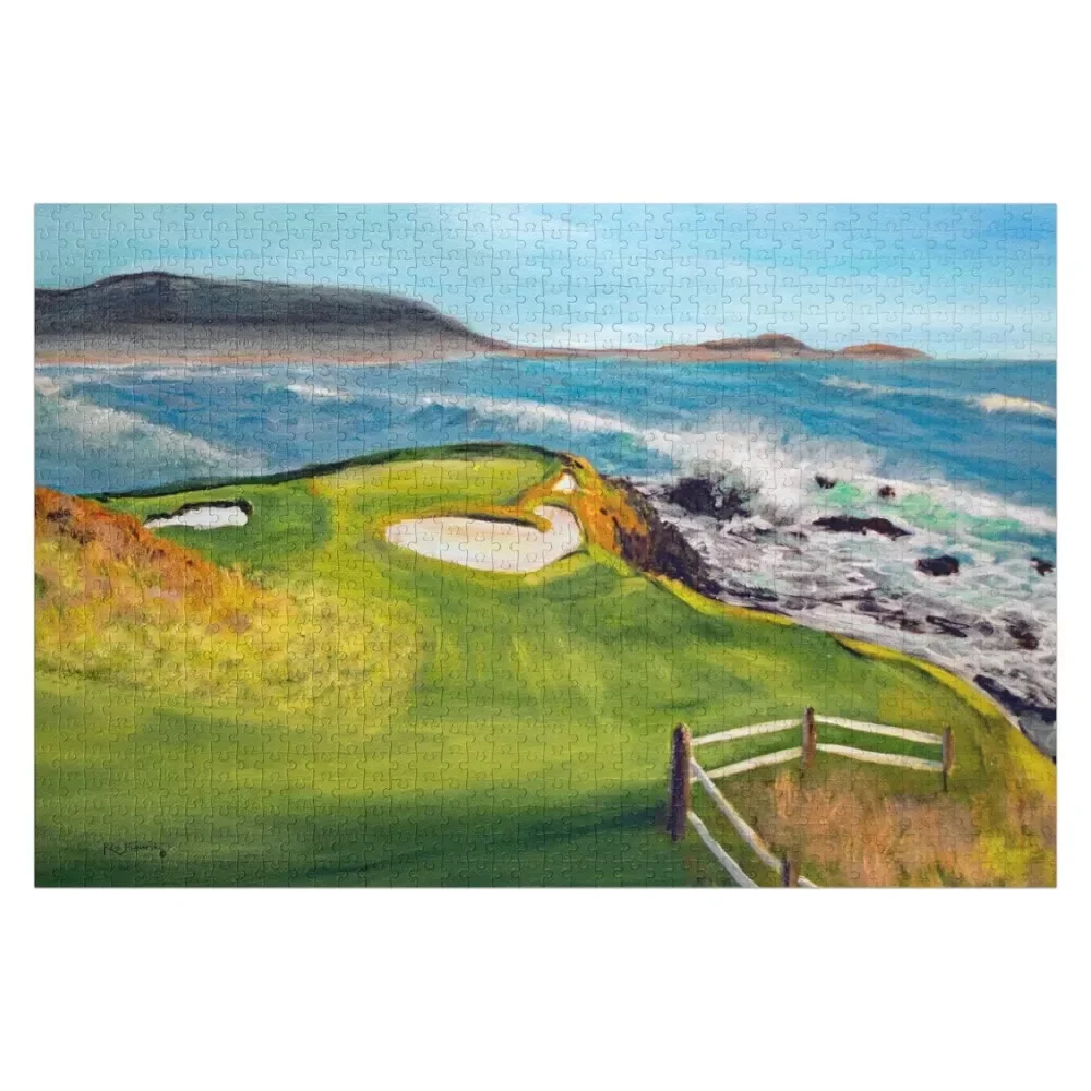 7th Hole At Pebble Beach California Jigsaw Puzzle Customized Picture Custom Name Child Toy Personalized For Kids Puzzle