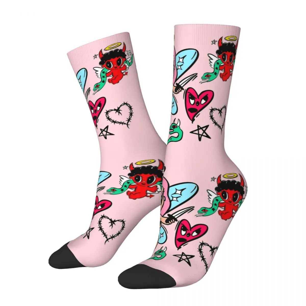 Autumn Winter Harajuku Women Men Karol G Bichota Season Socks Non-slip Sports Socks