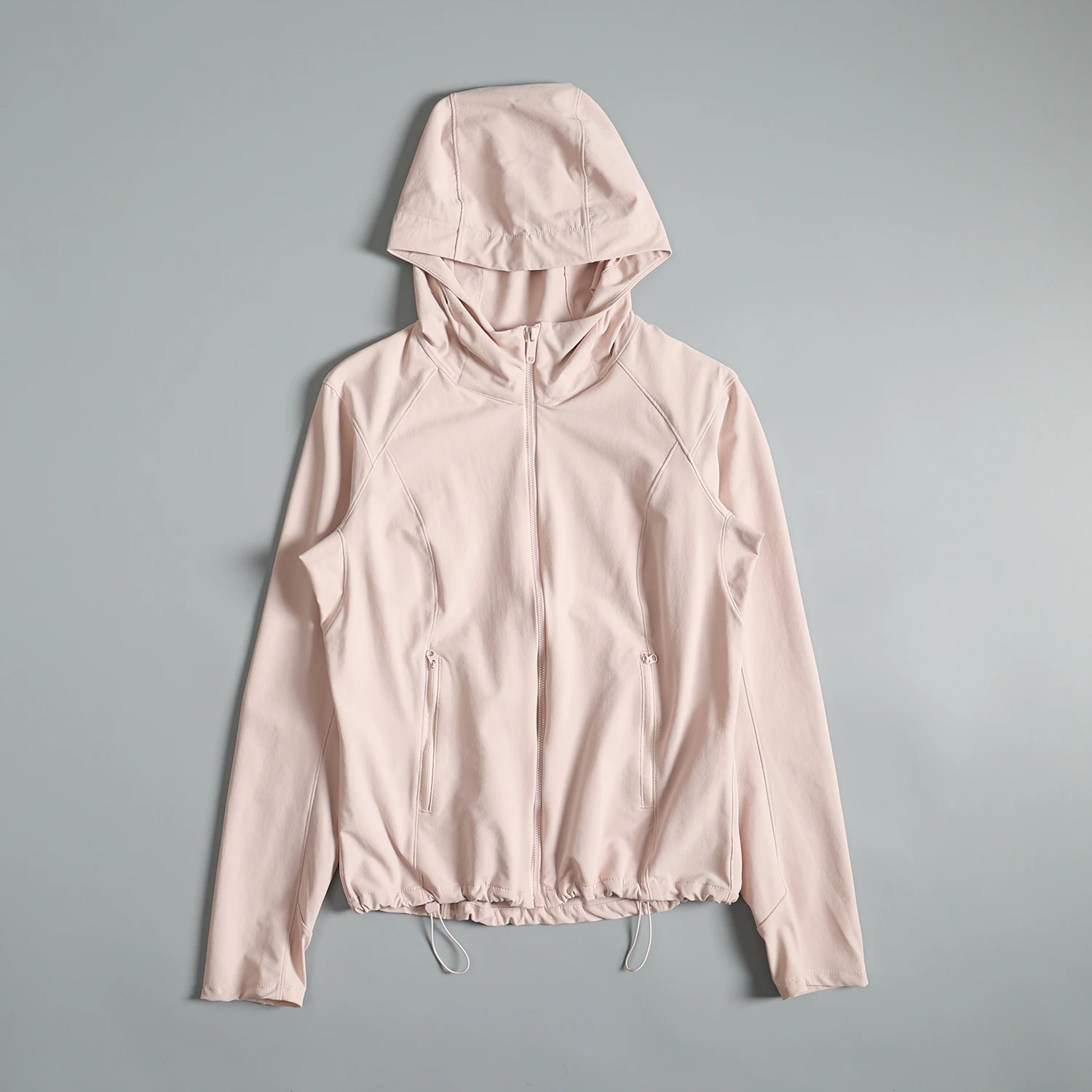 Sports coat women's autumn and winter high-end outdoor mountain climbing fitness running top loose slimming casual hooded
