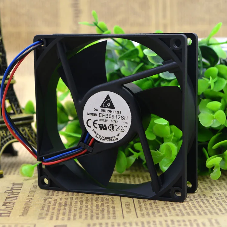

НОВЫЙ ОРИГИНАЛЬНЫЙ EFB0912SH 12 В 0,75 А 9025 90*90*25 мм 9 см ОХЛАЖДАЮЩИЙ ВЕНТИЛЯТОР